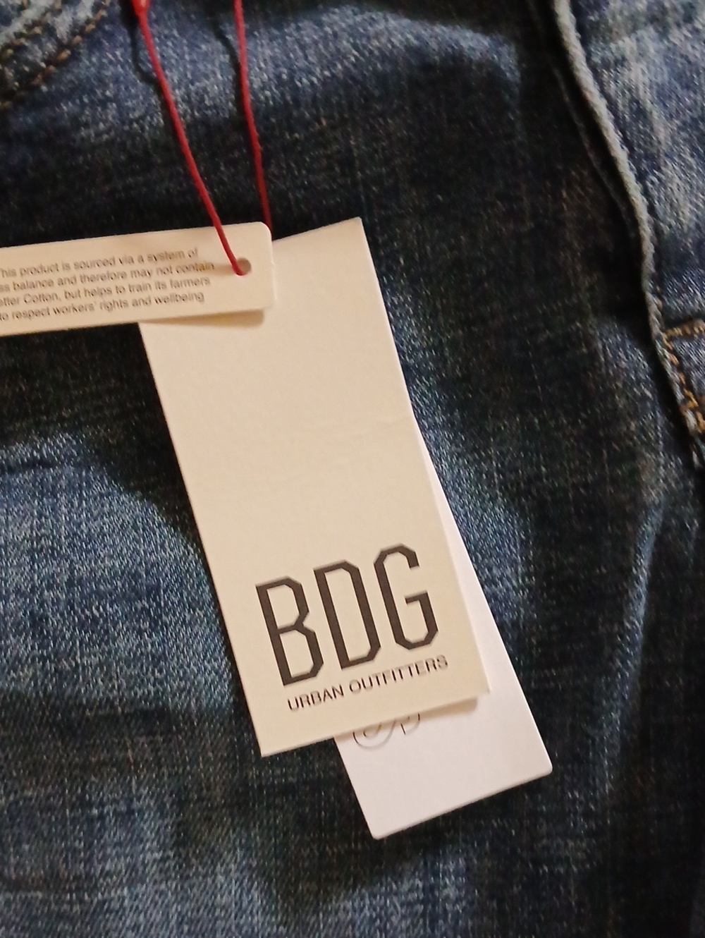 NWT BDG Teo Low-Rise Relaxed  Flare Leg Jeans Oxford Blue ■ Size 27 x 32 - Picture 10 of 15
